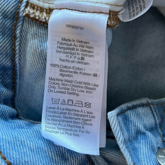 Y2K Blue Madewell Relaxed Fit Denim Shorts, women’s size 28 - Picture 6 of 7